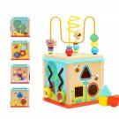 Toys For 1 Year Old Boy And Girl Birthday Gifts, Activity Cube Wooden Educational Toys Fo