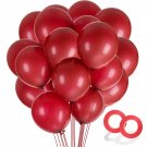 100 Pack Ruby Red Balloons, 10 Inch Red Latex Party Balloons For Baby Shower Birthday Wed