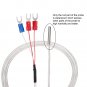 uxcell PT100 RTD Temperature Sensor Probe 3 Wires Cable Thermocouple Stainless Steel 50cm