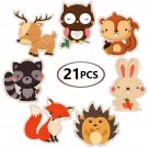 Double-Sided Woodland Creatures Cutouts - Forest Animal Centerpiece For Woodland Theme Ba
