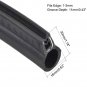 uxcell Trim Seal with Top Bulb, EPDM Rubber Seal Channel Edge Protector Sheet, Fits 1-3mm