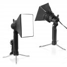 Mini Softbox Photography Lighting Kit, 4X4.8In Continuous Lighting With 2Pcs Tabletop Led