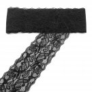 5 Yards 3 Inch Lace Ribbon, Floral Lace Trim, Elastic Lace For Crafts, Wedding Decorating