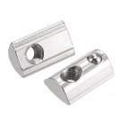 uxcell M6 T Slot Nuts Roll in Spring T-nut with Ball Carbon Steel for 4040 Series Aluminum