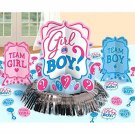 Girl Or Boy Gender Reveal, Neutral, Unisex, Boy Or Girl Party Table Decoration Kit Party