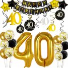 40Th Birthday Decorations For Him Men Happy 40Th Birthday Party Balloons Decorations 40
