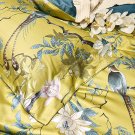 King Size Flowers And Birds Pattern Printed Gold Bed Pilowcase 100% Cotton Pillow Cover 2