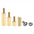 uxcell M2.5 Male-Female Brass Hex PCB Motherboard Spacer Standoff Screw Nut Kit for FPV D