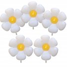 Daisy Balloons Huge Flower Balloon 30 Inch White Daisy Party Decorations Large Foil Mylar