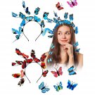 2 Pieces Halloween Butterfly Headbands And 20 Pieces Butterfly Hair Clips Festival Crown