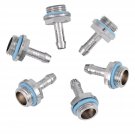 Pc Water Cooling System 6 Pcs Two-Touch Fitting G1/4 Thread Barb Connector For Tube, Suit