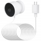 Power Cable Compatible With Google Nest Cam (Battery), 30Ft/9.1M Weatherproof Outdoor Cab