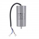 uxcell CBB60 Run Capacitor 35uF 450V AC 2 Wires 50/60Hz Cylinder 96x45mm with Terminal, M