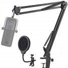 Elgato Wave 3 Microphone Arm Stand With Pop Filter - 4 Inch 3 Layers Windscreen Pop Scree