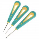 3 Pack Steel Sticher Sewing Awl Hand Stitcher Shoes Bags Tool Repair Sewing Crochet Hook