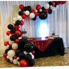 Red Black White Balloons Garland Arch Kit Graduation Party Balloon Decorations Bridal Bab