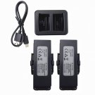 Accessories 7.6V 1500Mah 2Pcs Lithium Battery With 2In1 Charger For Mjx B7 Bugs 7 Remote