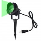 Gbs9509 Led Outdoor Spotlight With Stake, 9W 120V Ac, Green Light, For Trees, Lawns And O