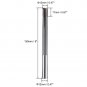 uxcell 12mm Chucking Reamer High Speed Steel Carbide Tip H7, 6" (150mm) Length Lathe Mach