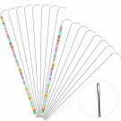 7.5 Inches / 6.3 Inches Big Eye Curved Needles Bead Spinner Needles Stainless Beading Nee