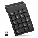 Wireless Number Pad, 18 Key Numeric Keypads With 2.4G Mini Usb Receiver, Financial Accoun