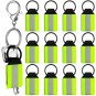 12 Pieces Reflective Zipper Pulls Nylon Keychain Tags, Bright Tags For First Aid Bag Back