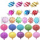 24Pcs Sweet Candy Balloons For Birthday Wedding Parties, Including 16Pcs Round Lollipop B