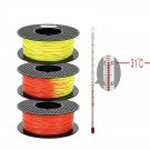 3D Printer Color Changing Pla Filament Color Change Pla Orange To Yellow 1.75Mm Pla 1Kg 2