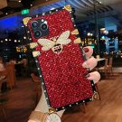 A13 5G For Samsung Galaxy A13 5G Case Luxury Box Design Cute Bling Glitter Gold Square Co