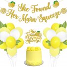 Lemon Bridal Shower Party Decoration Set She Found Her Main Squeeze Banner Cake Topper Ye