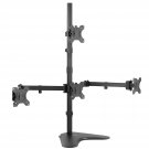 VIVO Quad 13 to 24 inch LCD Monitor Mount, Freestanding Desk Stand, 3 Plus 1 Articulating
