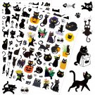 Cute Black Cat Stickers 810 Count Waterproof Black Cat Adhesive Sticker For Kids Birthday