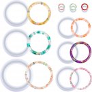 9 Pieces Silicone Bracelet Mold And Ring Resin Casting Mold Set Round Epoxy Jewelry Mold