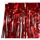 Beistle Red Metallic Plastic Fringe Drape Banner For Parade Floats Tinsel Curtain Photo B