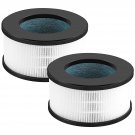 2 Pack Af-3222 H13 True Hepa Replacement Filter Compatible With Bulex Af-3222 Hepa Air Pu