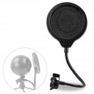 Snowball Mic Pop Filter - 4 Inch 3 Layers Windscreen With Flexible 360