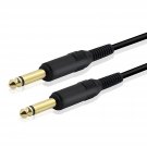 1/4 Inch Guitar Cable 6.35Mm (1/4) Ts To 6.35Mm (1/4) Ts Audio Cable Male To Male Mono Ja
