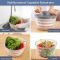 Electric Salad Spinner,Automatic Salad Rotator,Rechargeable Lettuce Spinner,Quick Drying
