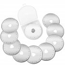 Rotary Cutter Blades, 10 Pack 28Mm Replacement Cutting Blades Quilting Scrapbooking Sewin