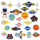 26Pcs Space Planet Astronaut Solar System Iron On Patches Sew On Patches Embroidered Appl