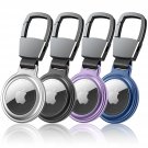 4 Pack Air Tag Holder, Air Tag Key Ring, Keychain Airtags Case With Anti-Lost Keyring, Fi
