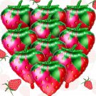 10 Pieces Strawberry Balloons Sweet Strawberry Foil Mylar Balloons Cute Fruit Balloons Fo