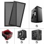 MoKo 120 x 240mm Dust Filter for Computer Cooler Fan, [2 Pack] Magnetic Frame PC Fan Dust