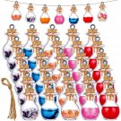 30 Pieces Mini Glass Bottle Drifting Bottles Small Wishing Bottles With 20 Meters Hanging