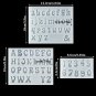 3Pcs Mini Letter Resin Molds - Small Silicone Number Alphabet Epoxy Casting Mold For Diy