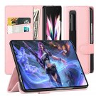 Samsung Galaxy Z Fold 3 5G Case With S Pen Holder,Pu Leather Flip Wallet Case With Card H
