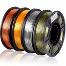 3D Printer Filament Bundle, Silk Filament Bundle, Pla Filament 1.75Mm, 4 Color Pack 4X250