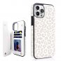 Beige Leopard Design Compatible With Iphone 13 Pro Max 6.7"" Wallet Case With Credit Card 