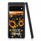Case Compatible For Google Pixel 6 Case Sunflowers For Women Girls, Tire Outline Design A