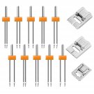 10 Pcs Twin Needles For Sewing Machine With 3Pcs Pintuck Presser Feet For Sewing, 10 Size